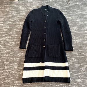 LAUREN by Ralph Lauren Black & White Knit Cardigan
